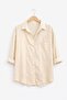 Women's 5-Pack White Lilac Beige Yavruağzı Blue Cotton Pcs Oversized Cotton Pcs Linen Single Pocketed Casual Shirts - 3