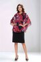 Women's Crew Neck Asymmetrical Chiffon Patterned Half Sleeve Curve Sport Stylish Dress