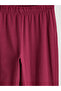 Printed Crew Neck Girls' Pajama Set - 7
