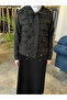 Women's Black Suit with Pleated Skirt 9060 - 3