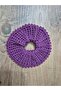 Hand Knitted Purple Bun Hairpin - 2
