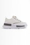 Prns 172-1 Stone Detailed Thick Sole Lace-Up Sports Shoes