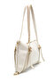 Belt Zaral Women's Sleeve with Strap Detail Bag Si Cream - 6