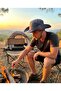 Men's Wide Brim Outdoor Adjustable Drawstring Safari Summer H Lightweight Camping Trekking Hat - 3