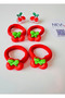 2 Pairs 6 Pieces Cherry Girl's Hair Clip Set |   4 Pcs: Cherry Lacing Buckle and 2 Pcs Cherry Snap Buckle - 2