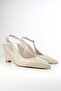 Women's Evening Dress Pointed Toe Open Back 8cm Wedge Heel Pack Shoes - 7