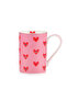Heart Printed Porcelain Mug - 320 ml