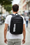 Unisex Daily Backpack 4-Compartment Lined Waterproof Fabric - 6