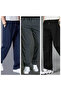3-Piece Men's Pants with Relaxed Cut and Comfortable Waist (Regenerated Fabric)