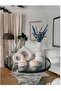 Platinum 5 Piece Modern Decorative Vase & Candle Holder Set |   Medium Size Living Room & Office Decor - 3