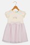 Toddlers Girl Ruffle Sleeve Graphic Print Dress, Multicolor - 2