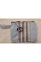 Handmade Linen Powder Pink Bead Embroidered Clutch, Portfolio Bag - 2