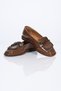 Laceless Saraç Detailed Jurdan Sole Genuine Leather Patent Leather Loafers 332-26146 Women's Shoes - 8