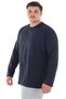Long Sleeve Crew Neck m Transitional D Solid Color Thin Sweatshirt Khaki Suitable for Men between 115-155 Kilograms - 2