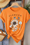 Flowers Printed Women's Cotton T-Shirt