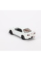 1:24 Scale Model Vehicle with Sound and Light, 4 Doors, Opening Hood and Trunk, with Stand, Gtr White - 3
