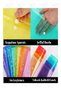 Red A5 Snap Fastener File Transparent Colored Envelope File 5 Pieces 17X22 cm Snap Fastener File Waterproof 50 Ya - 3