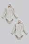 2-Piece Baby Boy 100% Cotton Cotton Car Patterned Long Sleeve Snap-On Bodysuit