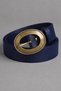 Antik Oval Buckled Navy Blue Women's Belt Trousers Belt I Dress Belt I Shirt Belt I