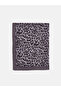 Brown Leopard Patterned Women's Shawl - 2