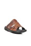 Tan Men's Flat Slippers - 3