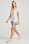 Tricou cu decolteu în V basic amestec de viscoză - 5