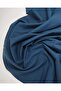 Crepe Fabric in Ashy Navy Blue Color Width: 140cm