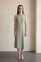 My Fashion Sleeveless U-Neck and Low-Cut Maxi Dress - 6