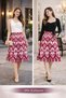 Patterned Burumcuk A-Line Women's Skirt Below the Knee Comfortable Fit Daily Office Stylish Combination - 8