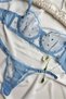 Blue Tiny Heart Patterned Underwear Set (Bra & Thong) - 4
