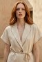 My Fashion High Waist V-Neck Tie Detail Two-Piece Set - 3