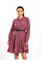 Belt Pcs Ruffled Asymmetrical Dress 111703 - 4