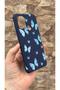 Casper Via F20 Compatible Blue Butterfly Patterned Silicone Shock-Absorbing Classic Protected Rubber Case - 3