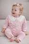 Cotton Pcs Lace Collared Spanish Style Baby Girl Dress for Eid
