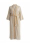 60% Linen 40% Cotton Handmade Suzeene Embroidered Beach Kaftan, Breathable and Quick-Drying Fabrics - 7