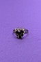 Flaming Black Heart Stylish and Modern Design Minimal Adjustable Women's Ring - 4