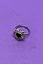 Black Heart Thorns Motif Stylish and Modern Design Minimal Adjustable Women's Ring - 5