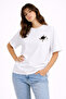 Lover Combination Minimal Space Planet Printed Couple T-Shirt Oversized Unisex Partner T-Shirt Set of 2 - 2