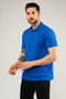 Polo Neck T-Shirt 100% Cotton Blue Men - 5