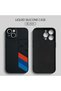 iPhone 14 Compatible Phone Case with Velvet Camera Protections Inside, Soft Silicone Bmw Pattern - 3