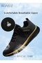 Men Stylish Low Top Sneakers, Lightweight Breathable Trainers for Men, Lace up Non Slip Sports Shoes - 3