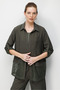 Women's Skirt and Sleeve Mesh Summer Jacket Khaki