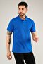 Polo Neck T-Shirt 100% Cotton Blue Men - 4