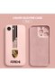iPhone 17E Compatible Soft Silicone Phone Case with Velvet Interior and Camera Protection, Porsche Pattern - 3