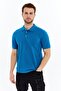 Polo Collar T-Shirt 100% Cotton Indigo Men's