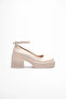 Women's Beige Ankle Boots Casual Shoes Tr06Ms01D