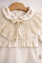 Lace Collared Baby Girl Jumpsuit Set - 4