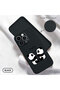 iPhone 14 Pro Compatible Panda Pattern Soft Silicone Phone Case with Velvet Camera Protections