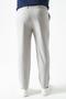 Men's 739-Grey Domestic Technical Srn42 Fabric Trousers with Half Elastic Waist and Zipper - 7