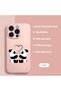 iPhone 15 Pro Compatible Panda Pattern Soft Silicone Phone Case with Velvet Camera Protections - 2